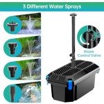 Solar Pond Filter & Pump Kit with Tubing