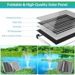 Solar Pond Filter & Pump Kit with Tubing