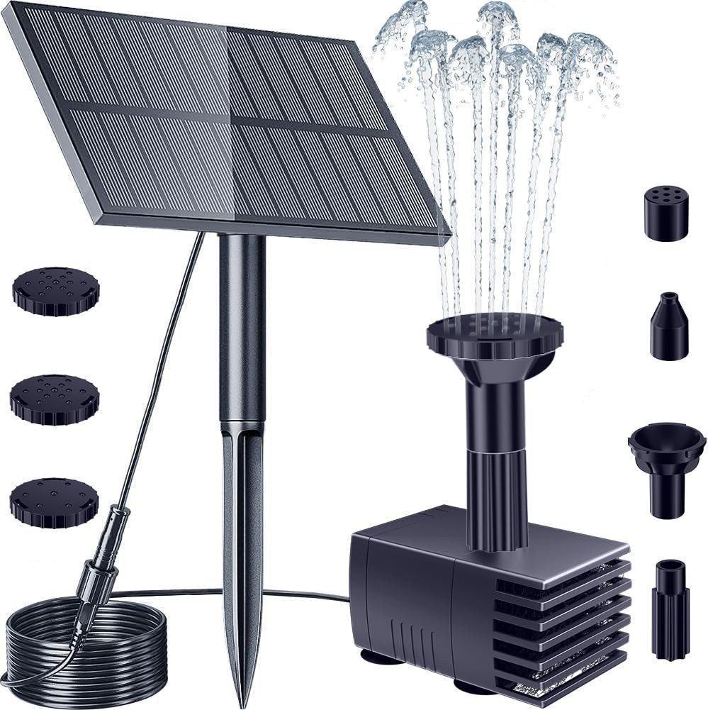 Upgraded Solar Fountain Pump for Outdoor Ponds