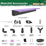 Colorful LED Waterfall Fountain with App Control