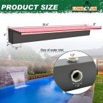 Colorful LED Waterfall Fountain with App Control