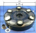 Ocean Mist Magic Floating Pond Fountain with LEDs