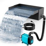 Stainless Steel Pond Waterfall Kit with Pump
