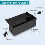 Stainless Steel Pond Waterfall Kit with Pump