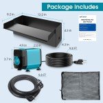 Stainless Steel Pond Waterfall Kit with Pump