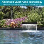 Stainless Steel Pond Waterfall Kit with Pump