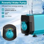 Stainless Steel Pond Waterfall Kit with Pump