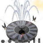 Solar Fountain Pump with 4 Floating Poles
