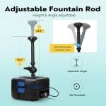 VIVOHOME 1370GPH Pond Fountain Pump