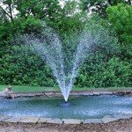 Powerful 1/3 HP Floating Pond Fountain Kit