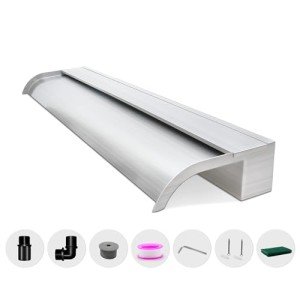 Stainless Steel Waterfall Spillway for Pools & Gardens