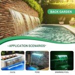 Stainless Steel Waterfall Spillway for Pools & Gardens
