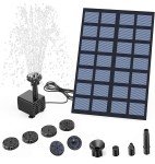 Solar Floating Fountain Pump for Bird Baths & Ponds
