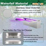 Outdoor Waterfall Fountain with App Control & LED Lights