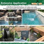 Outdoor Waterfall Fountain with App Control & LED Lights