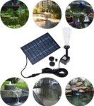 Solar Floating Fountain Water Pump for Gardens