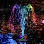 Colorful Solar Floating Pool Fountain with LED Lights
