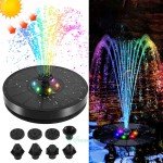 Colorful Solar Floating Pool Fountain with LED Lights