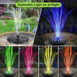 Colorful Solar Floating Pool Fountain with LED Lights