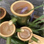 Bamboo Water Fountain Kit with Pump - 27.5”