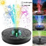 Colorful Solar Floating Pool Fountain with LED Lights