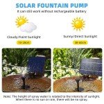 Solar Water Fountain Pump with 4 Nozzles