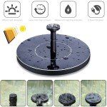 Solar Powered Floating Bird Bath Fountain