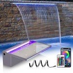 12" LED Pool Waterfall Fountain for Gardens