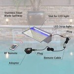 12" LED Pool Waterfall Fountain for Gardens