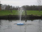 Floating Pond Fountain with Lights and Nozzles