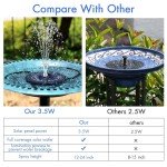 AISITIN 3.5W Solar Fountain Pump for Ponds