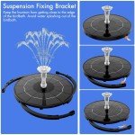 AISITIN 3.5W Solar Fountain Pump for Ponds