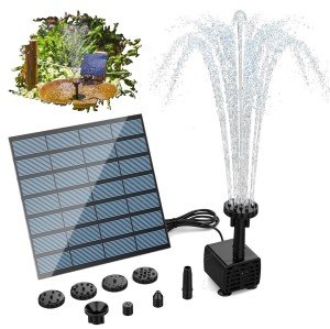 AISITIN Solar Water Pump Kit for Ponds & Bird Baths