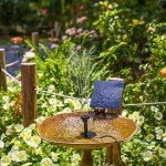 AISITIN Solar Water Pump Kit for Ponds & Bird Baths
