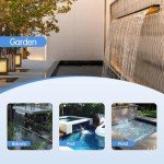 Stainless Steel Pond Fountain Waterfall Spillway Kit
