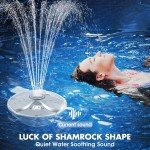 Rechargeable Floating Pool Fountain with Underwater Lights