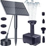 Upgraded Solar Pond Water Pump Kit with Stake