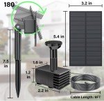 Upgraded Solar Pond Water Pump Kit with Stake