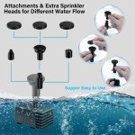 Upgraded Solar Pond Water Pump Kit with Stake