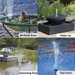 Upgraded Solar Pond Water Pump Kit with Stake