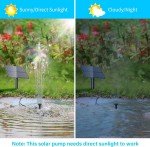 Upgraded Solar Pond Water Pump Kit with Stake