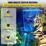 LED Color Changing Pool Waterfall Fountain Kit