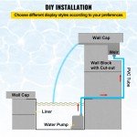 LED Color Changing Pool Waterfall Fountain Kit