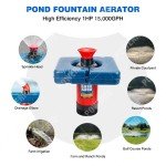 1HP Floating Pond Fountain with 100’ Cable