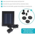 Sunnydaze 65 GPH Solar Pump and Panel Kit