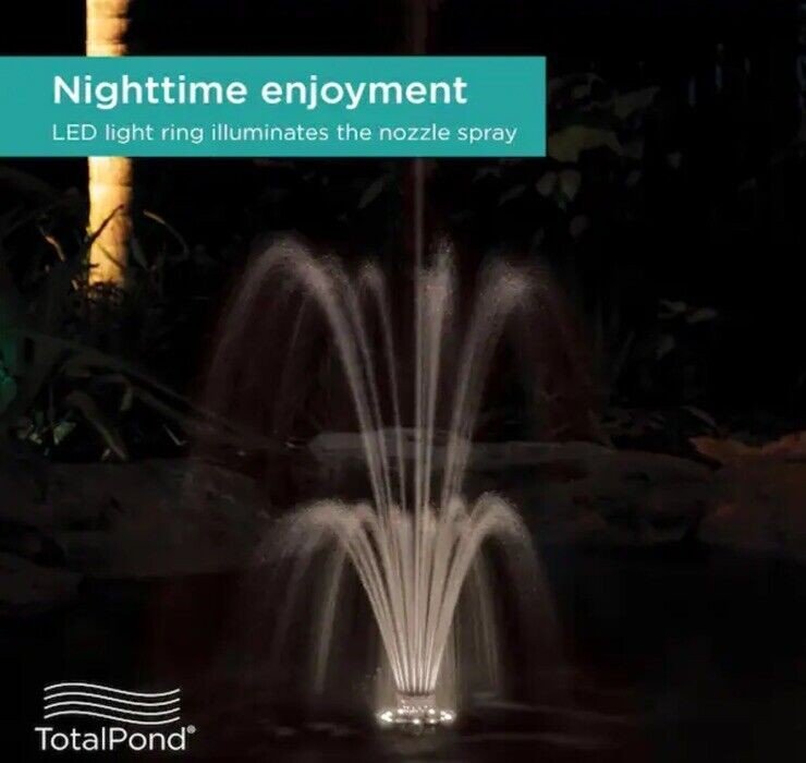 TOTALPOND 400-GPH Floating Fountain with Lights