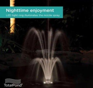 TOTALPOND 400-GPH Floating Fountain with Lights