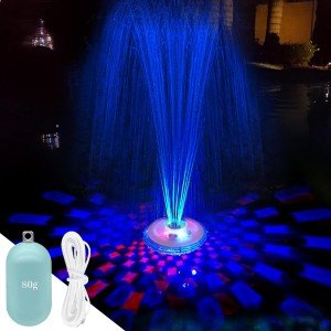Rechargeable Floating Pool Fountain with Light Show