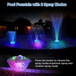 Rechargeable Floating Pool Fountain with Light Show