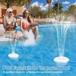 Rechargeable Floating Pool Fountain with Light Show